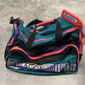 OGIO Golf Tennis Duffle Gym Bag Neon pink Purple Turquoise 40CM Vintage